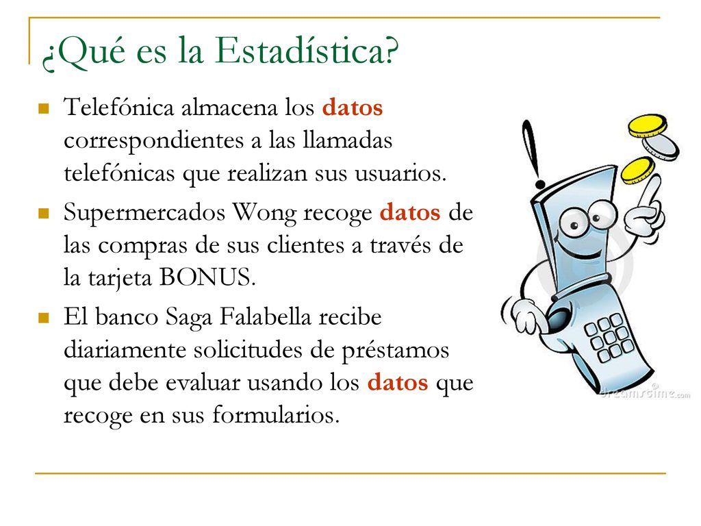 ¿Qué es la Estadística Telefónica almacena los datos correspondientes a las llamadas telefónicas que realizan sus usuarios.
