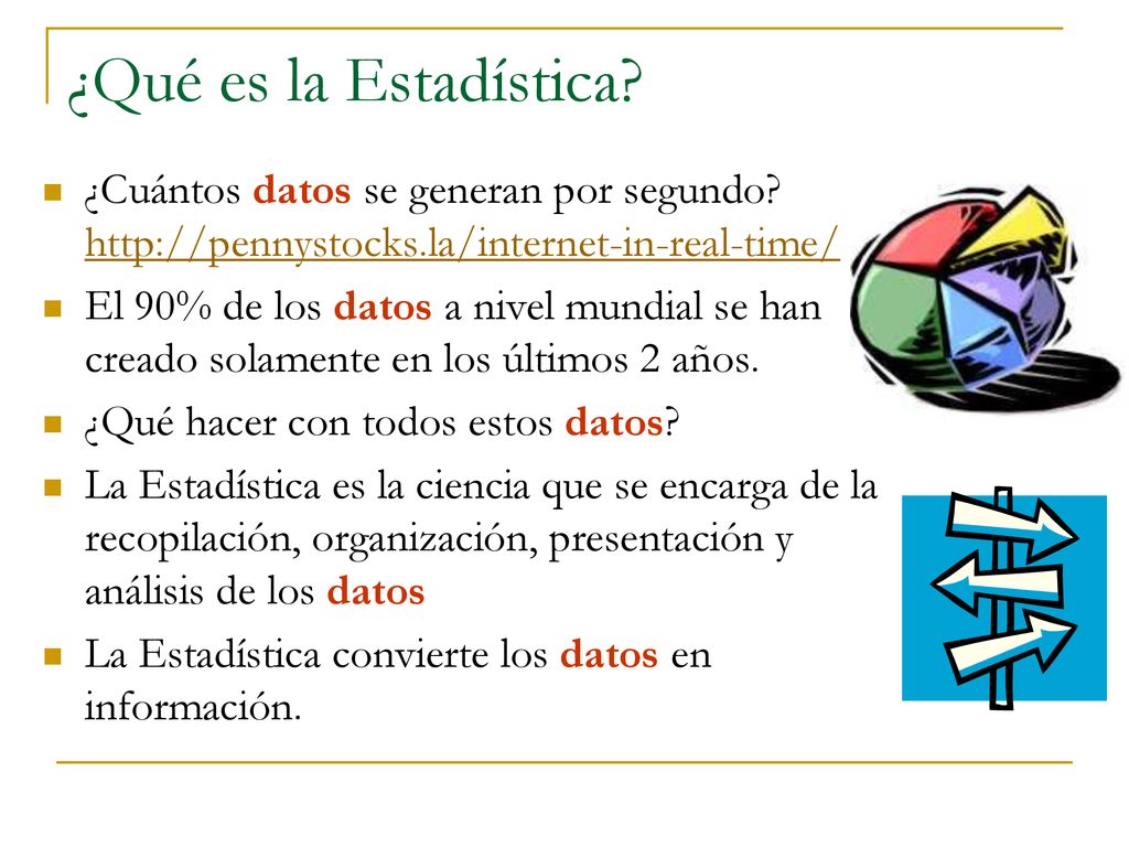 ¿Qué es la Estadística ¿Cuántos datos se generan por segundo