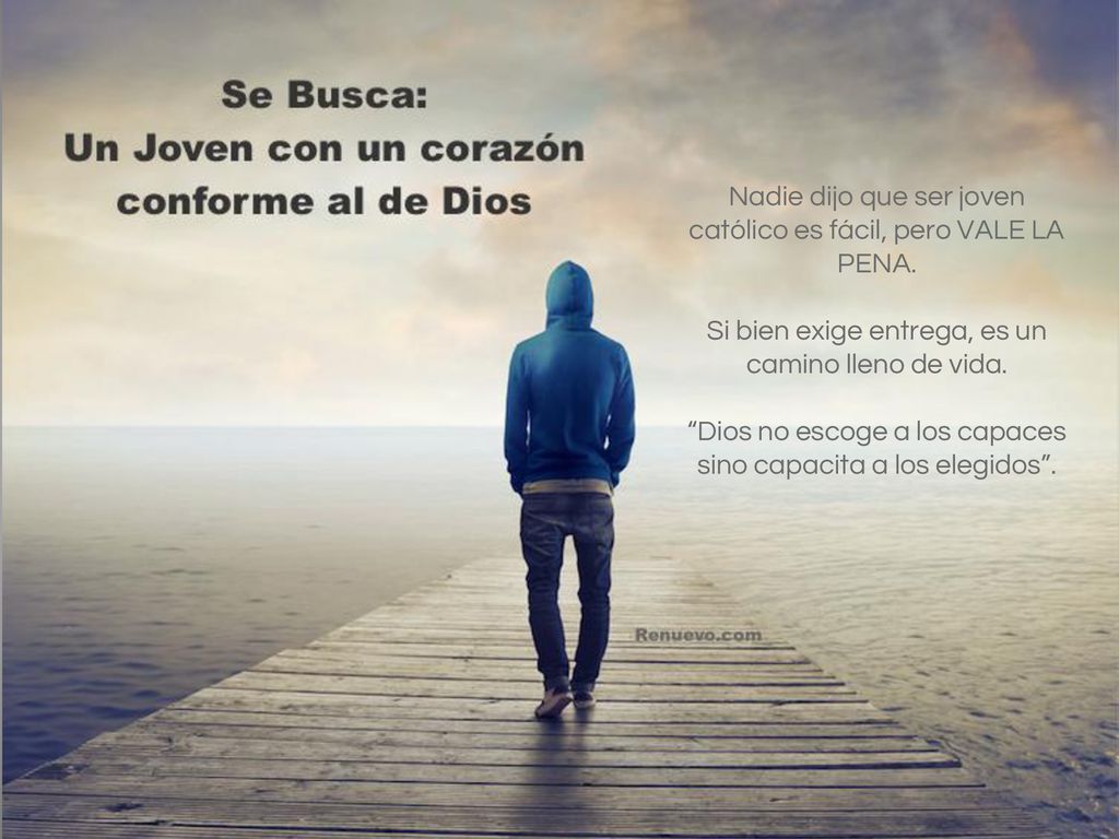 Nadie dijo que ser joven católico es fácil, pero VALE LA PENA.