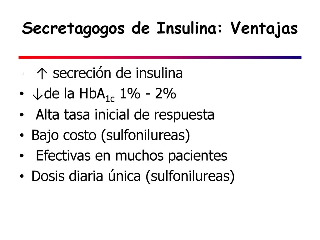 Secretagogos de Insulina: Ventajas