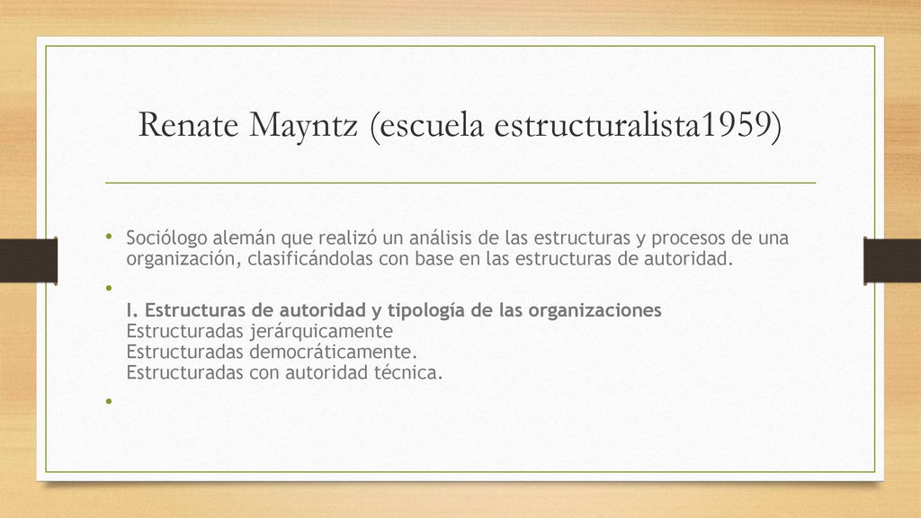 Renate Mayntz (escuela estructuralista1959)