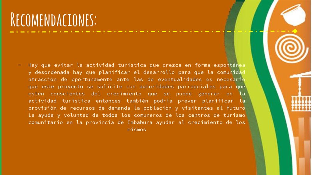 Recomendaciones: