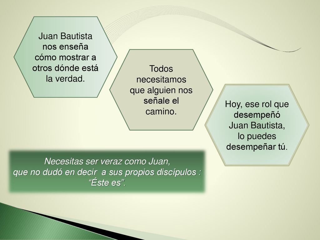 Juan Bautista nos enseña cómo mostrar a otros dónde está la verdad.