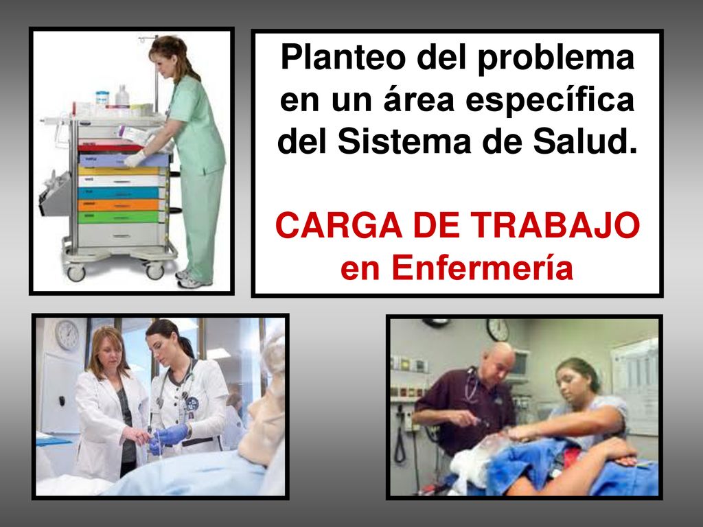 Planteo del problema en un área específica del Sistema de Salud.