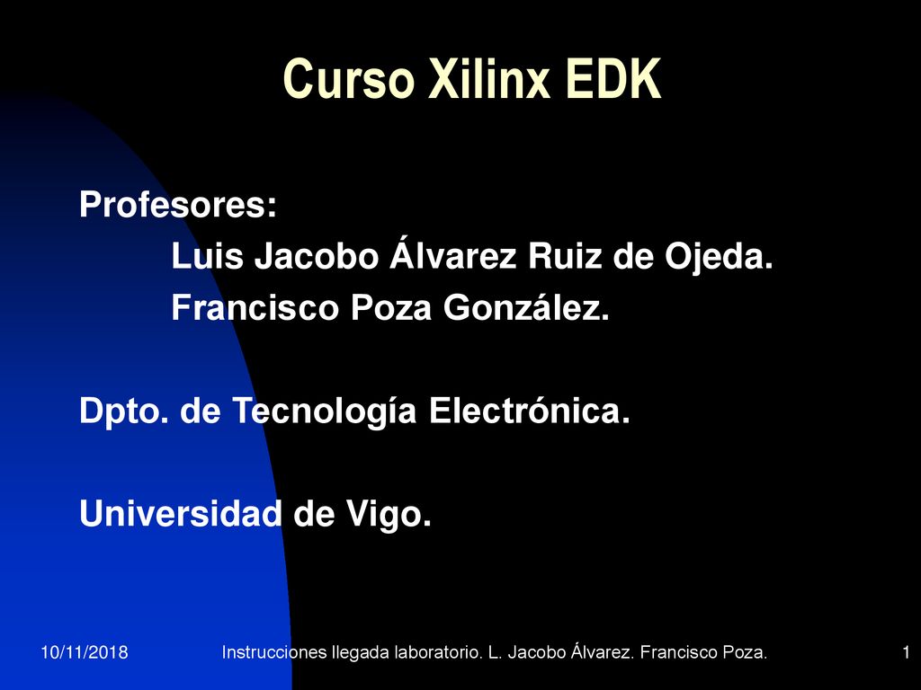 Instrucciones llegada laboratorio. L. Jacobo Álvarez. Francisco Poza.