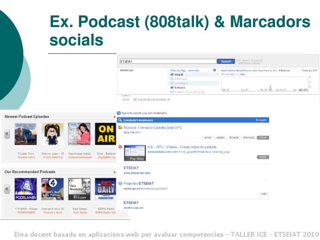Ex. Podcast (808talk) & Marcadors socials