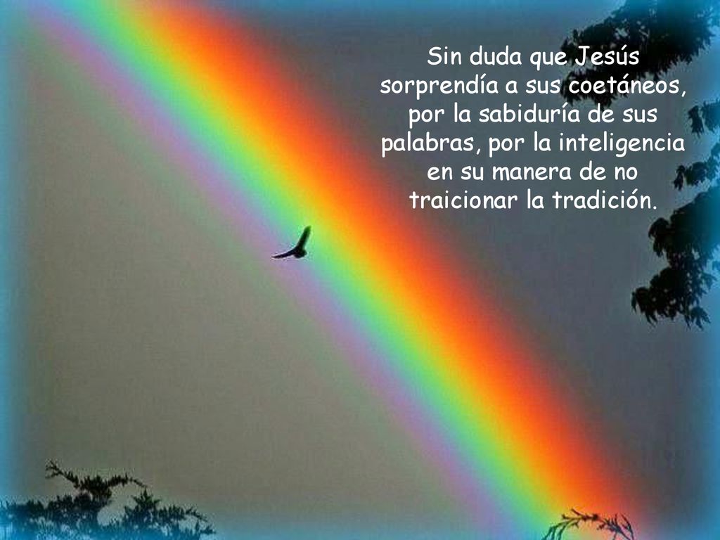 Sin duda que Jesús sorprendía a sus coetáneos, por la sabiduría de sus palabras, por la inteligencia en su manera de no traicionar la tradición.