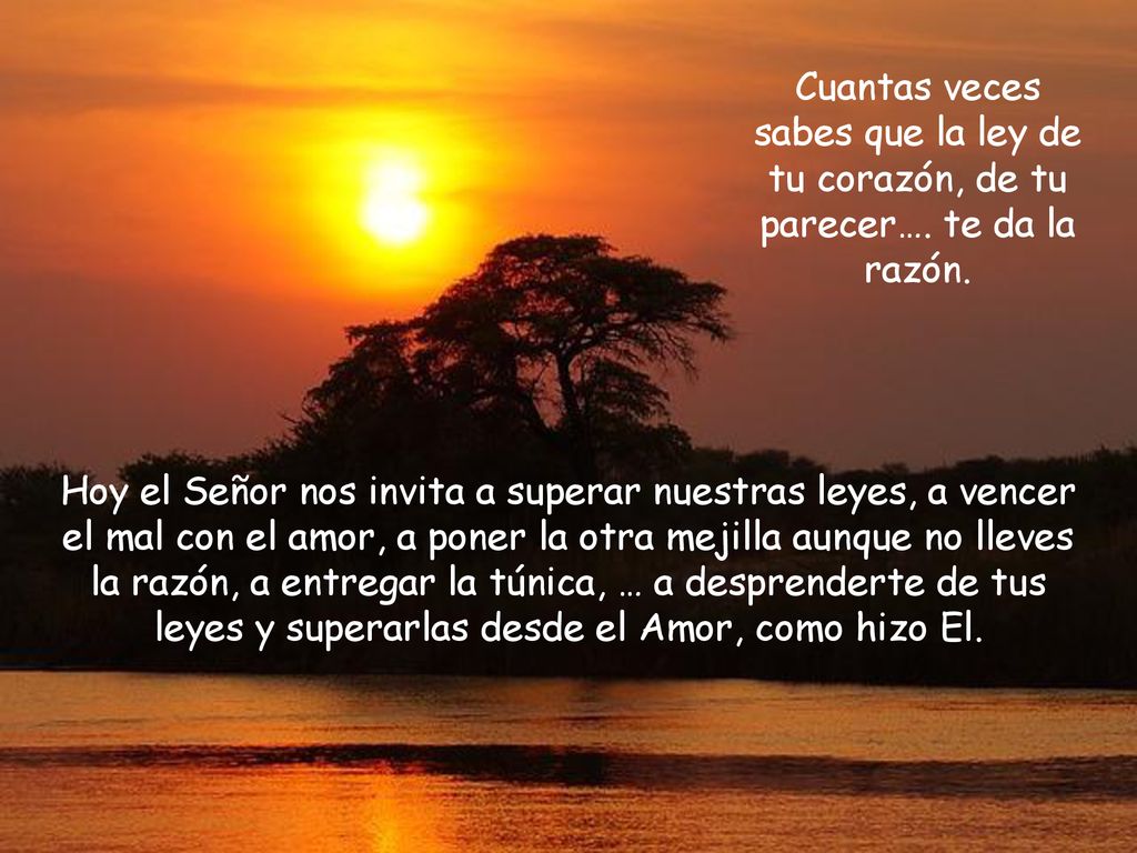 Cuantas veces sabes que la ley de tu corazón, de tu parecer…