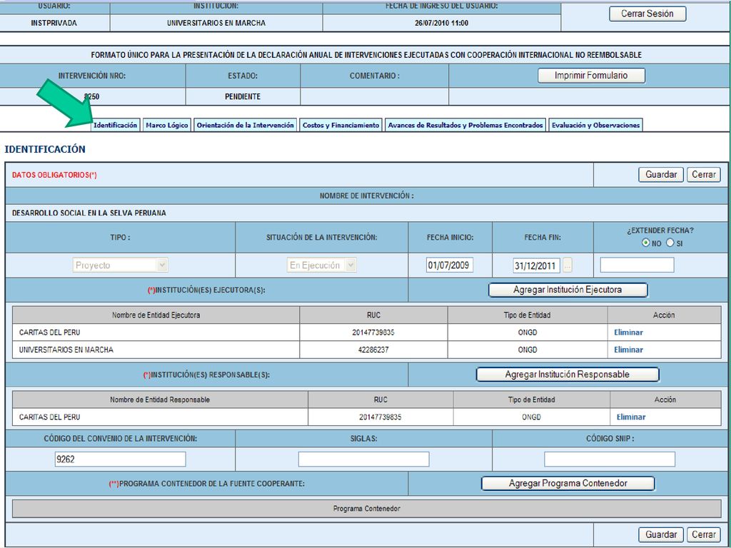 Procedimiento de la Declaración Anual de las ONGD sobre sus