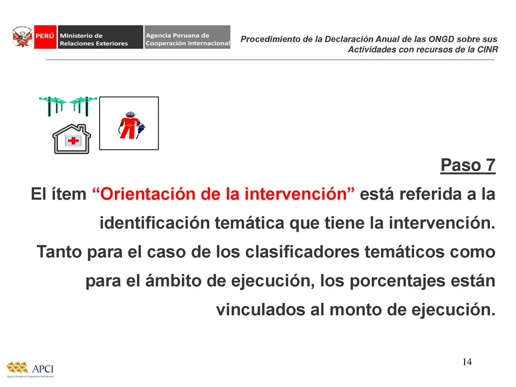 Procedimiento de la Declaración Anual de las ONGD sobre sus