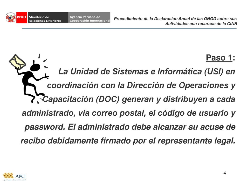 Procedimiento de la Declaración Anual de las ONGD sobre sus