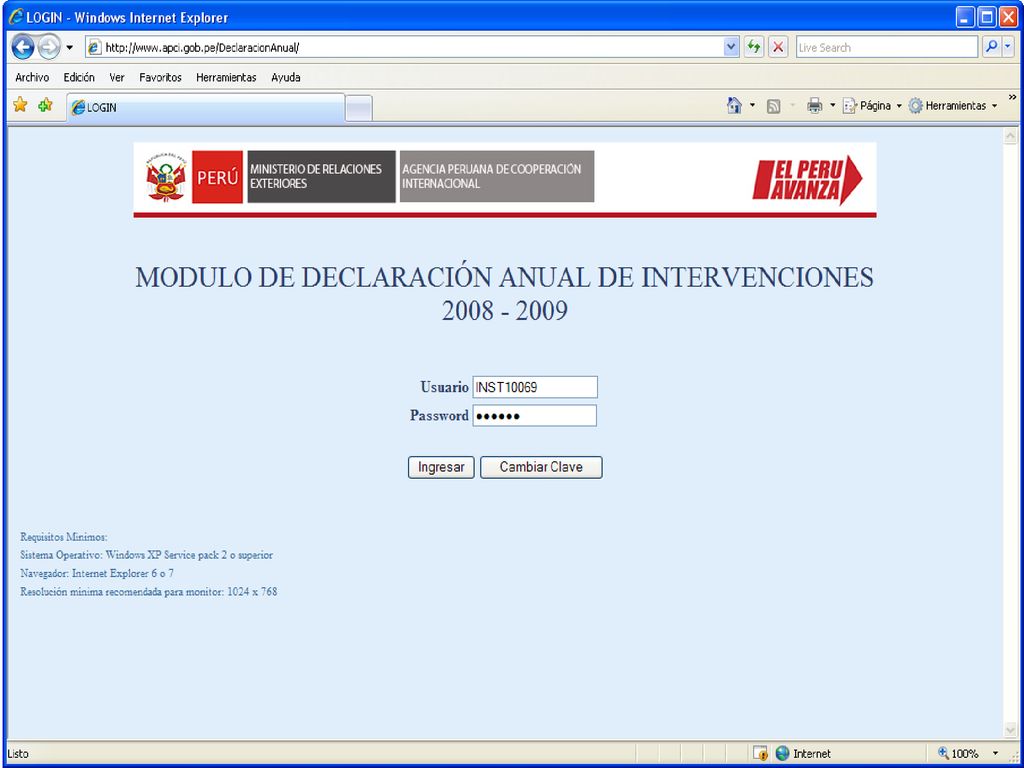 Procedimiento de la Declaración Anual de las ONGD sobre sus