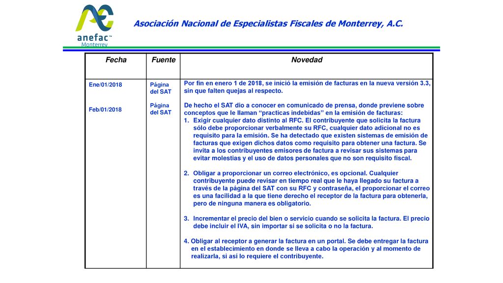 Asociación Nacional de Especialistas Fiscales de Monterrey, A.C.