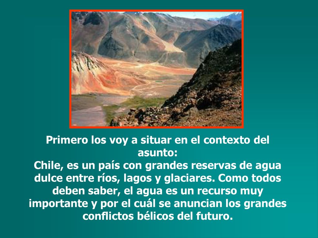 Primero los voy a situar en el contexto del asunto: