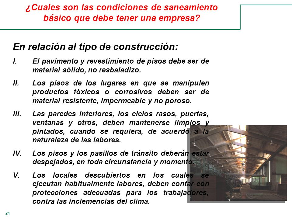 En relación al tipo de construcción: