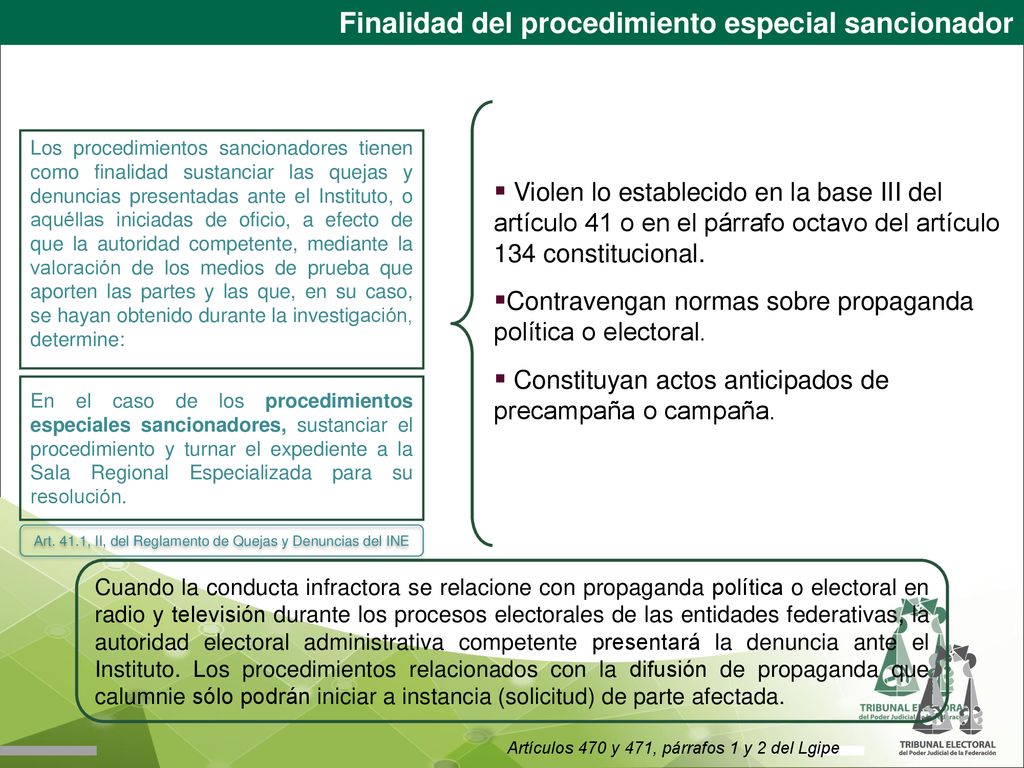 Art. 41.1, II, del Reglamento de Quejas y Denuncias del INE