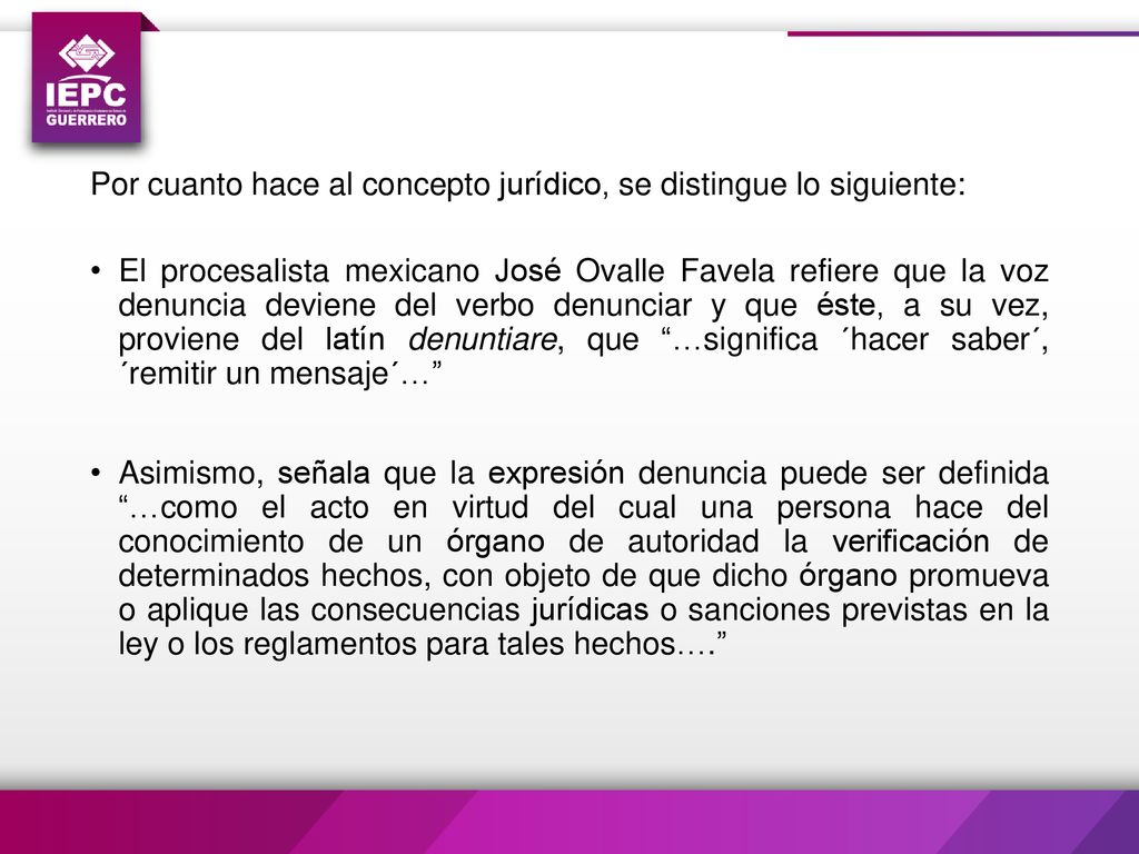 Por cuanto hace al concepto jurídico, se distingue lo siguiente: