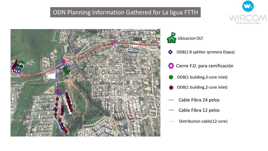 ODN Planning Information Gathered for La ligua FTTH