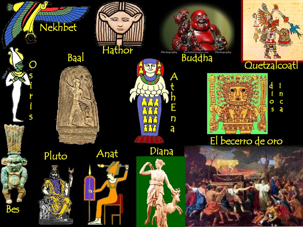 Nekhbet Hathor Baal Buddha O s i r Quetzalcoatl A t h E n a