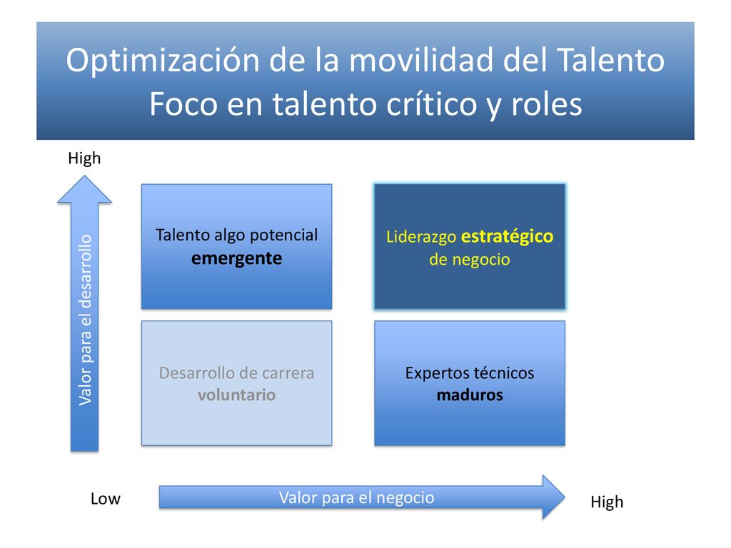 Optimización de la movilidad del Talento Foco en talento crítico y roles