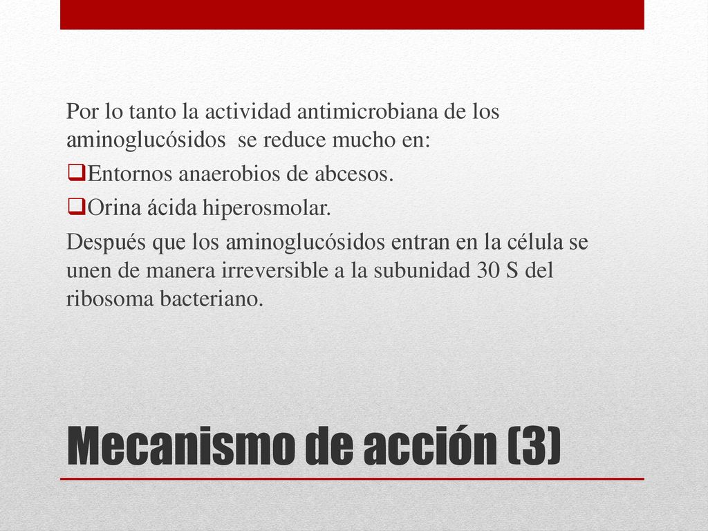 Por lo tanto la actividad antimicrobiana de los aminoglucósidos se reduce mucho en:
