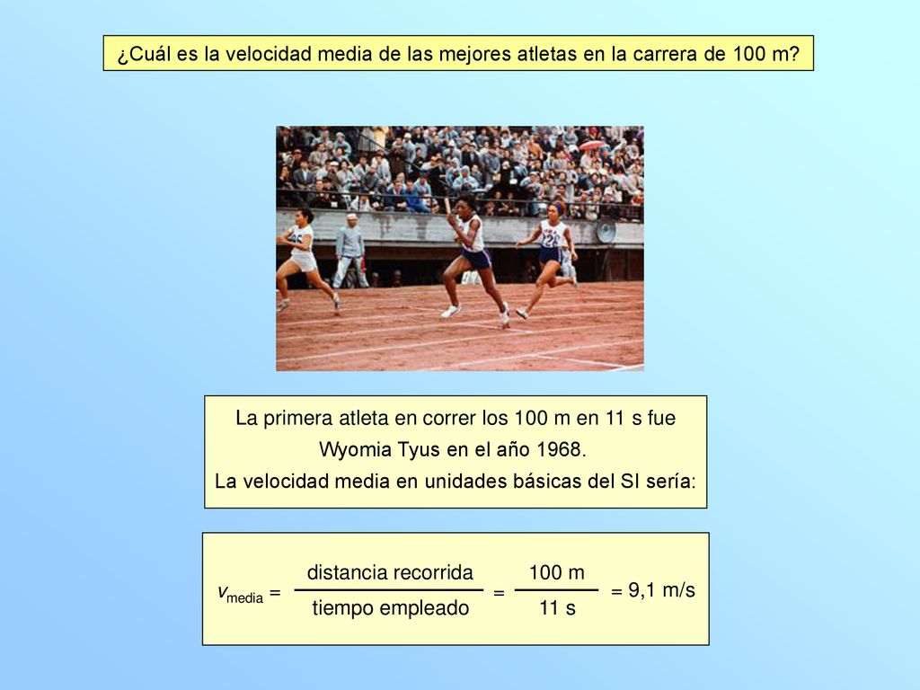 La primera atleta en correr los 100 m en 11 s fue