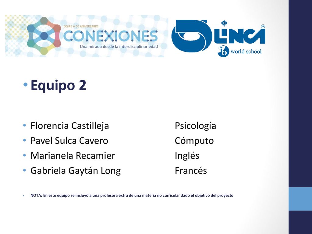 Equipo 2 Florencia Castilleja Psicología Pavel Sulca Cavero Cómputo