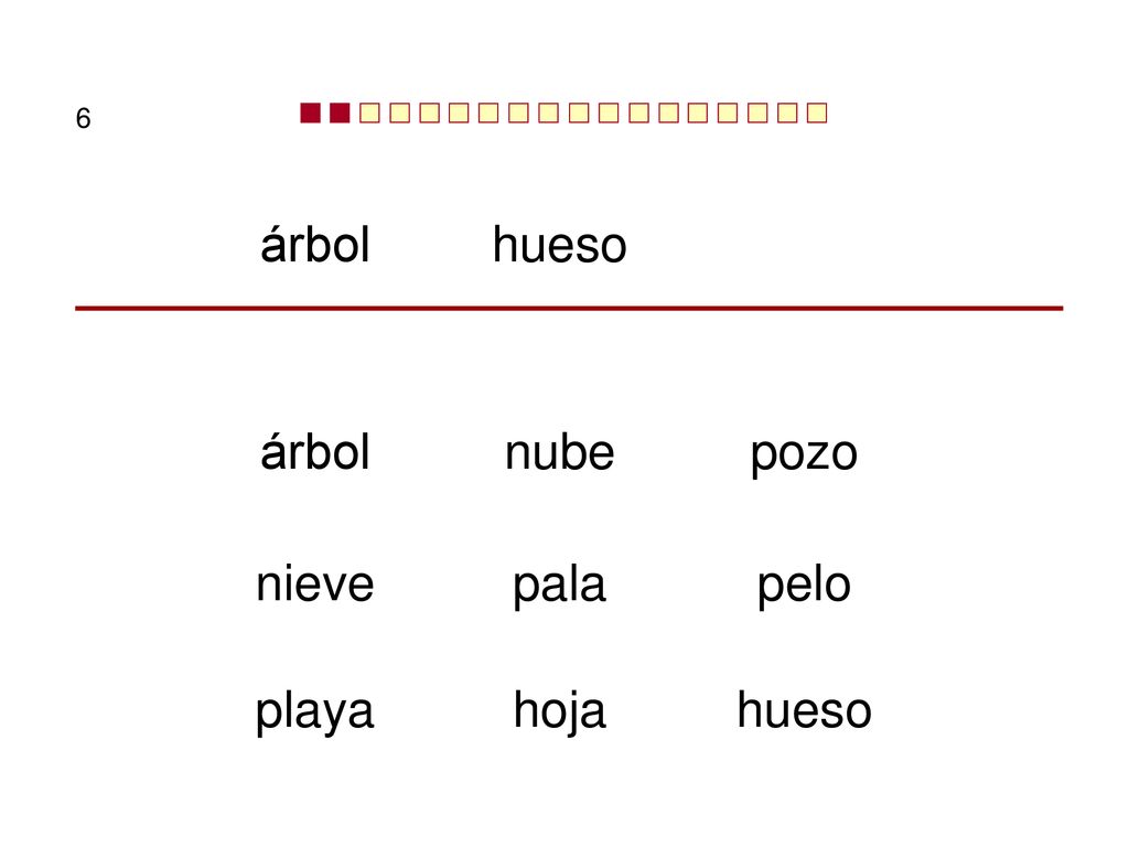6 árbol hueso árbol nube pozo nieve pala pelo playa hoja hueso