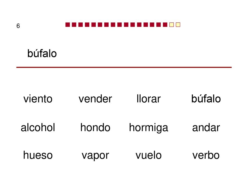 búfalo viento vender llorar búfalo alcohol hondo hormiga andar hueso