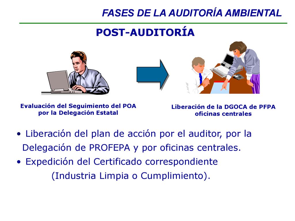FASES DE LA AUDITORÍA AMBIENTAL FASES DE LA AUDITORÍA AMBIENTAL