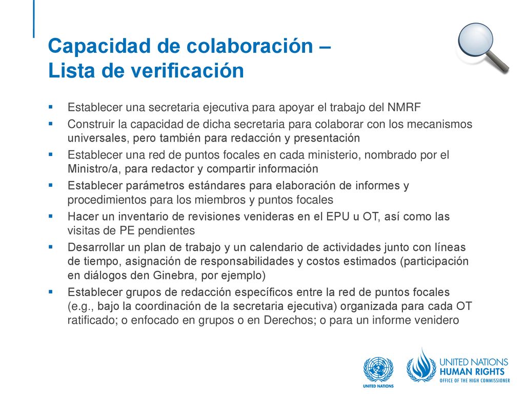 Capacidad de colaboración – Lista de verificación