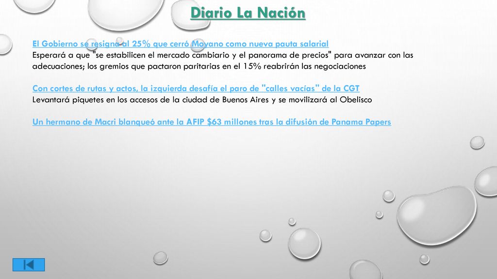 Diario La Nación El Gobierno se resigna al 25% que cerró Moyano como nueva pauta salarial.