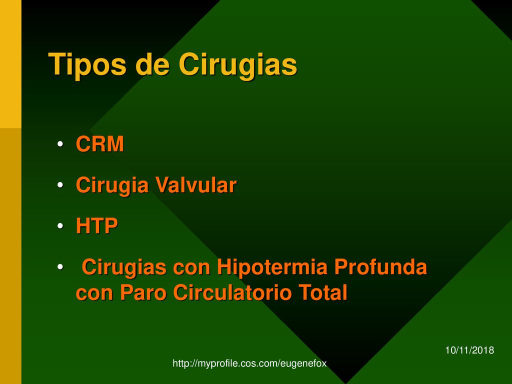 Tipos de Cirugias CRM Cirugia Valvular HTP