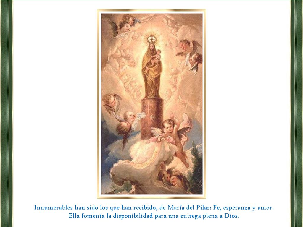 Ella fomenta la disponibilidad para una entrega plena a Dios.
