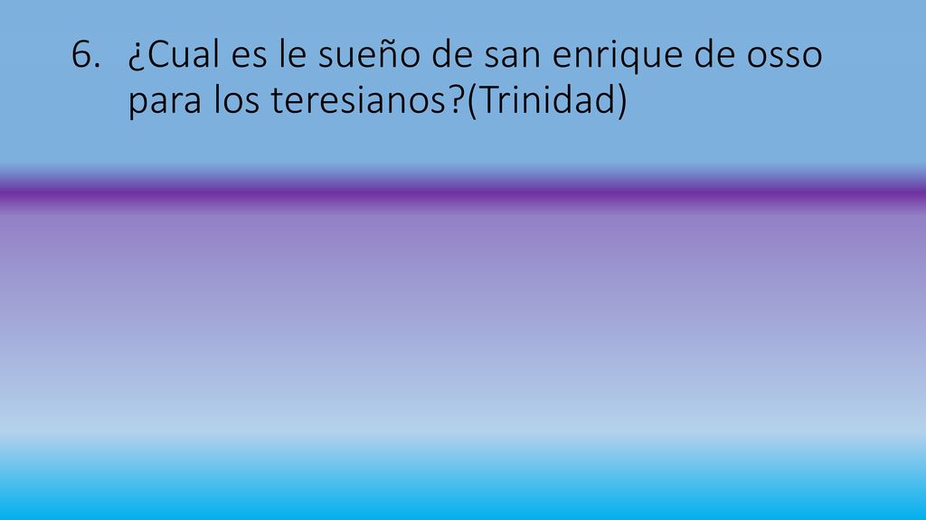 ¿Cual es le sueño de san enrique de osso para los teresianos