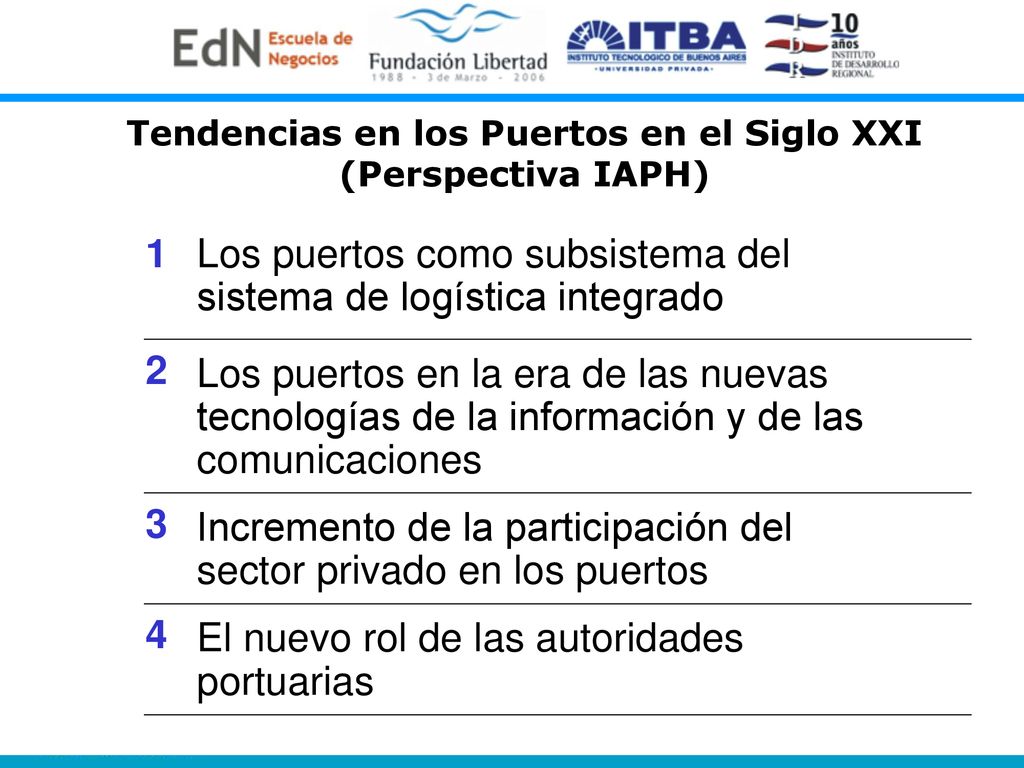 Tendencias en los Puertos en el Siglo XXI (Perspectiva IAPH)