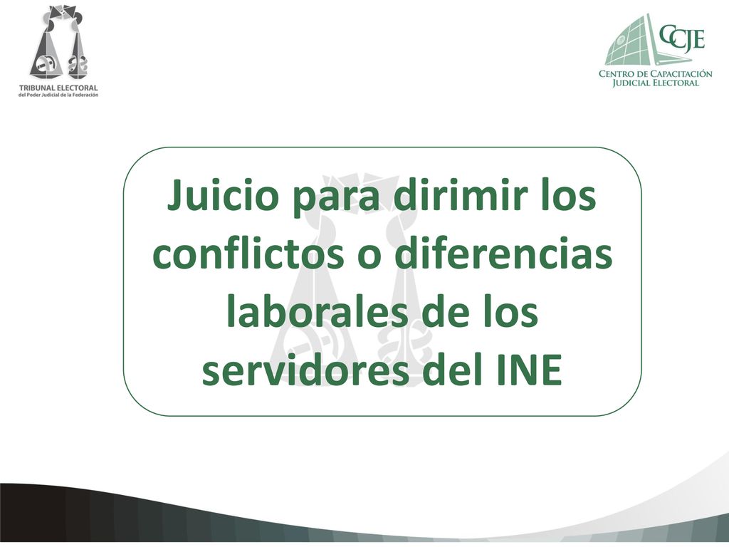 Juicio para dirimir los conflictos o diferencias laborales de los servidores del INE