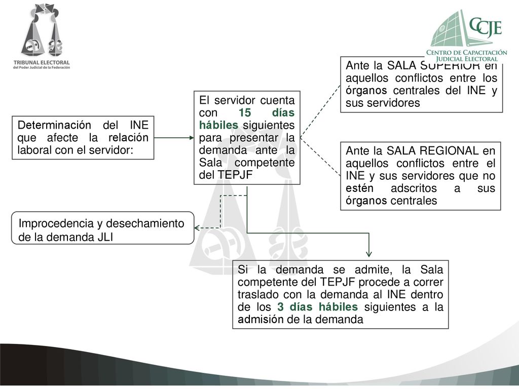 Ante la SALA SUPERIOR en aquellos conflictos entre los órganos centrales del INE y sus servidores