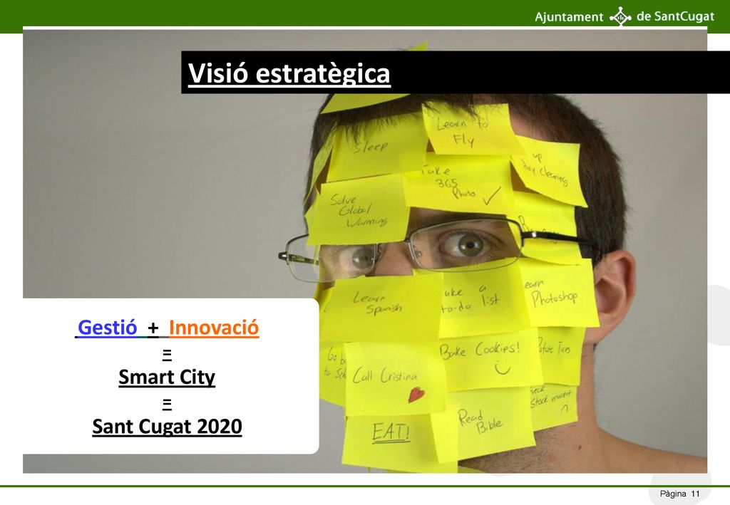 Visió estratègica Smart City Sant Cugat 2020 = Gestió + Innovació