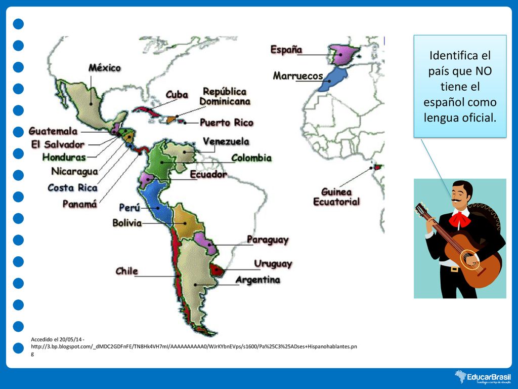 Identifica el país que NO tiene el español como lengua oficial.