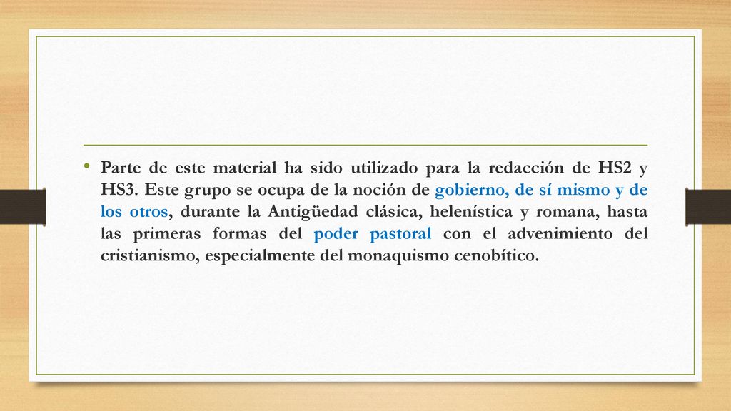 Parte de este material ha sido utilizado para la redacción de HS2 y HS3.