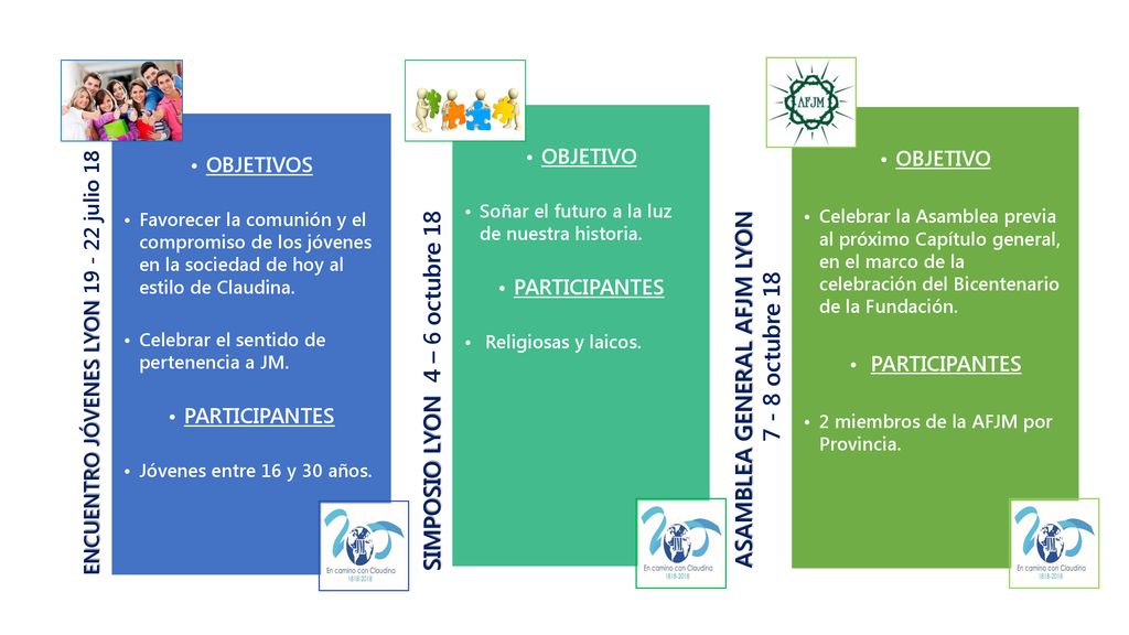 SIMPOSIO LYON 4 – 6 octubre 18 ASAMBLEA GENERAL AFJM LYON