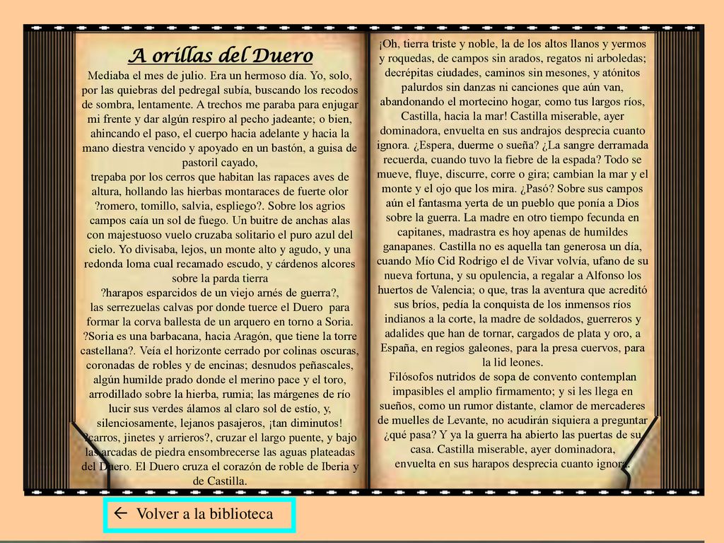 A orillas del Duero  Volver a la biblioteca