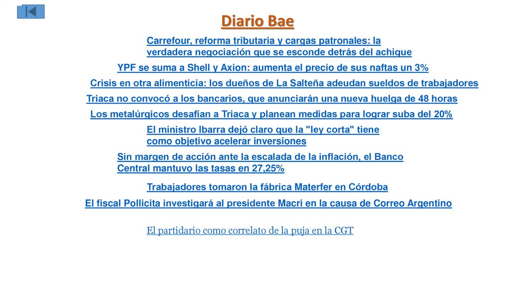 Negocios Diario Bae. Carrefour, reforma tributaria y cargas patronales: la verdadera negociación que se esconde detrás del achique.