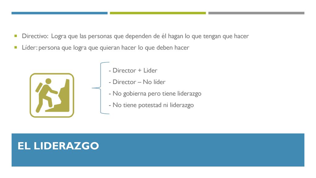 Directivo: Logra que las personas que dependen de él hagan lo que tengan que hacer