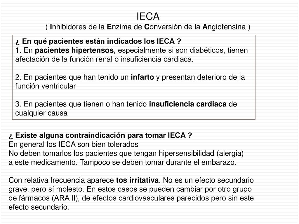 ( Inhibidores de la Enzima de Conversión de la Angiotensina )