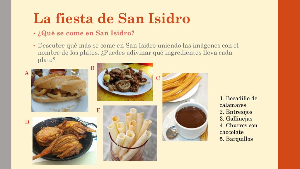 La fiesta de San Isidro ¿Qué se come en San Isidro
