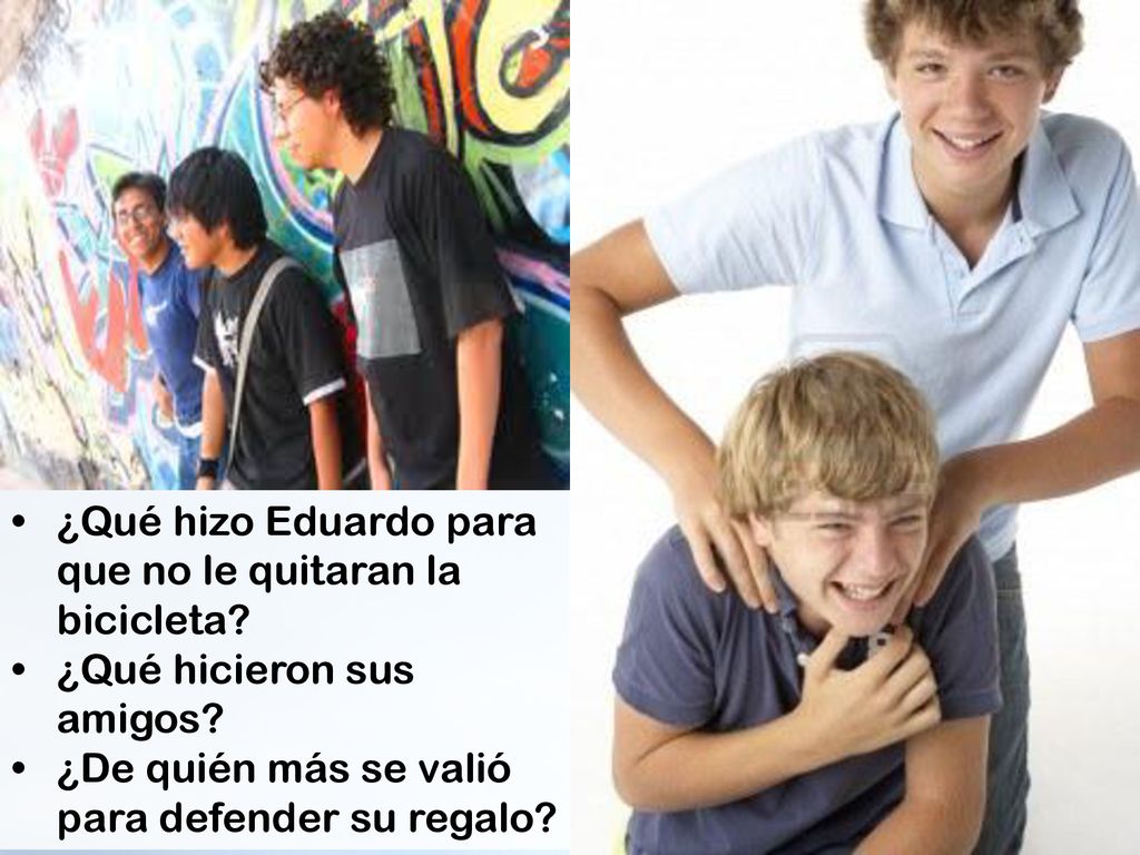 • ¿Qué hizo Eduardo para que no le quitaran la bicicleta