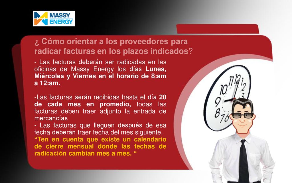 ¿ Cómo orientar a los proveedores para radicar facturas en los plazos indicados