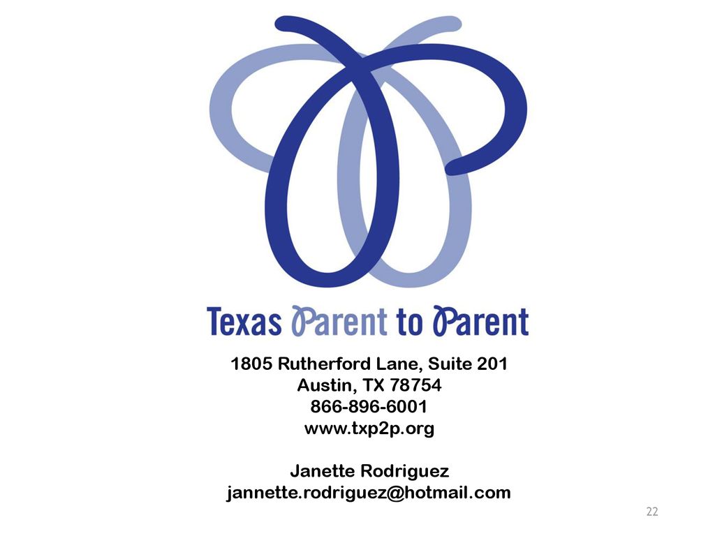 1805 Rutherford Lane, Suite 201 Austin, TX Janette Rodriguez.